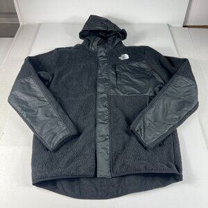 North Face Denali Fleece Jacket Youth Teen Extra Extra Large Black Snap Button